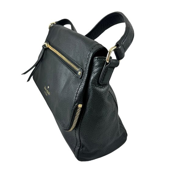 Kate Spade NY Cobble Hill Toddy Crossbody Purse Handbag Black Pebbled Leather - Picture 6 of 10